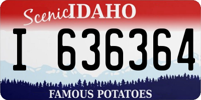 ID license plate I636364