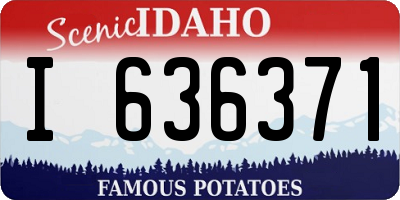 ID license plate I636371