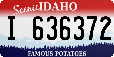 ID license plate I636372