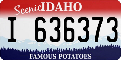ID license plate I636373
