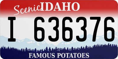 ID license plate I636376