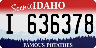ID license plate I636378