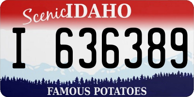ID license plate I636389