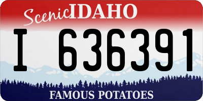 ID license plate I636391
