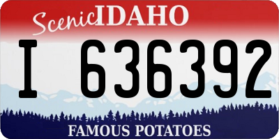 ID license plate I636392
