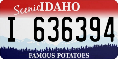 ID license plate I636394