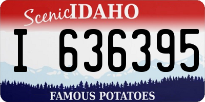 ID license plate I636395