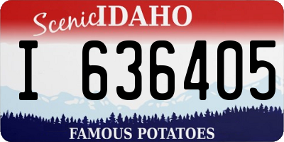 ID license plate I636405