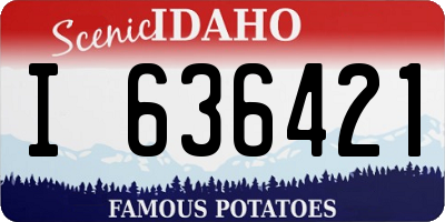 ID license plate I636421