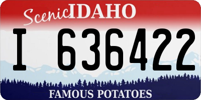 ID license plate I636422