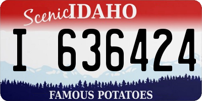 ID license plate I636424