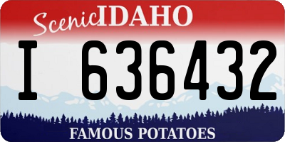 ID license plate I636432