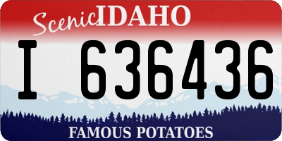 ID license plate I636436
