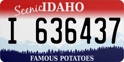 ID license plate I636437