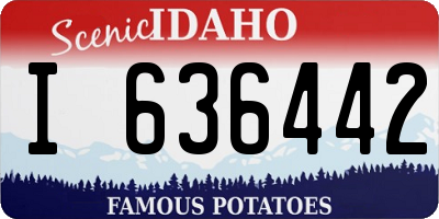 ID license plate I636442