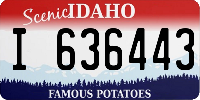 ID license plate I636443