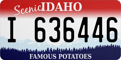 ID license plate I636446