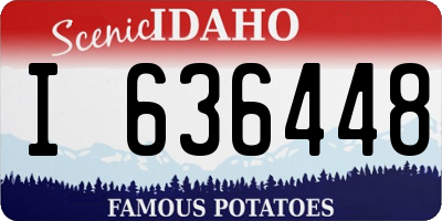 ID license plate I636448