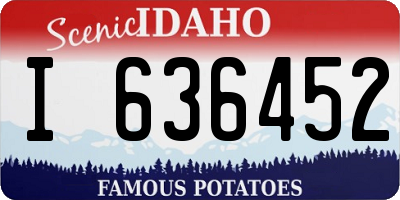ID license plate I636452
