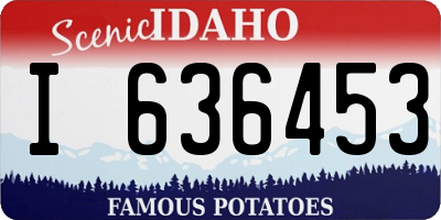 ID license plate I636453