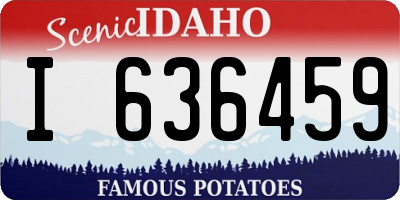 ID license plate I636459