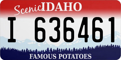 ID license plate I636461