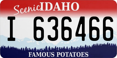 ID license plate I636466