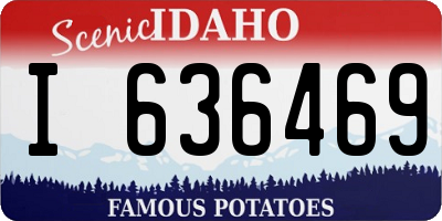 ID license plate I636469