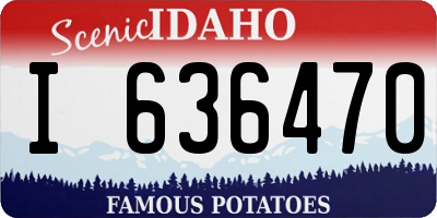 ID license plate I636470