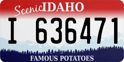 ID license plate I636471