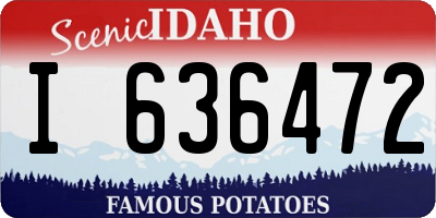 ID license plate I636472