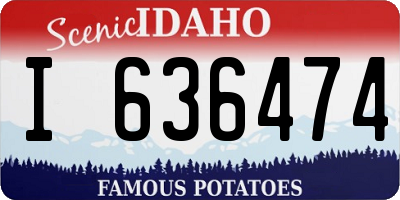 ID license plate I636474