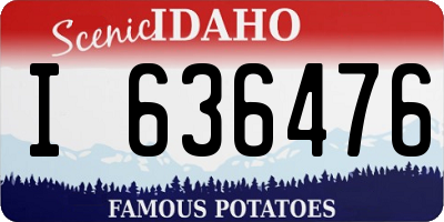 ID license plate I636476