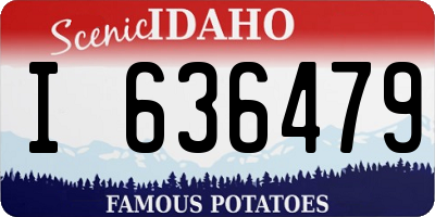 ID license plate I636479