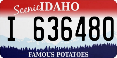 ID license plate I636480