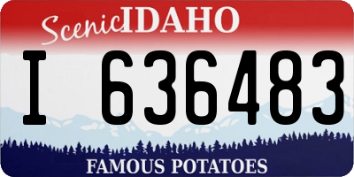 ID license plate I636483