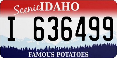 ID license plate I636499
