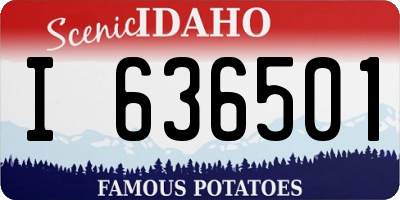 ID license plate I636501