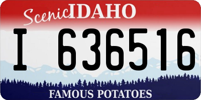 ID license plate I636516