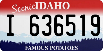ID license plate I636519