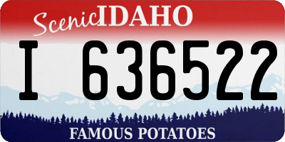 ID license plate I636522