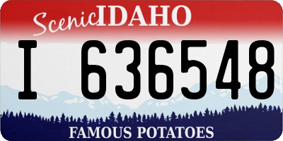 ID license plate I636548