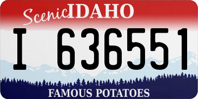 ID license plate I636551