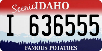ID license plate I636555