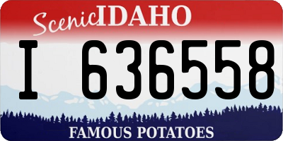 ID license plate I636558