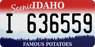 ID license plate I636559