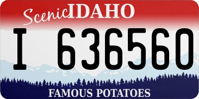 ID license plate I636560