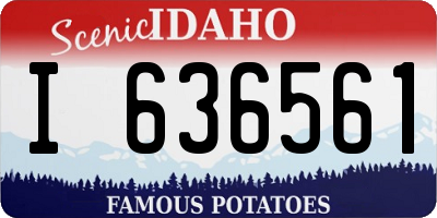 ID license plate I636561