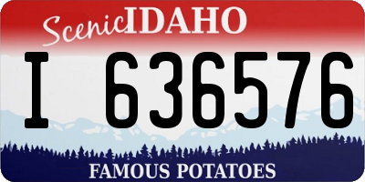 ID license plate I636576