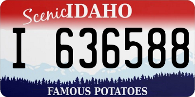ID license plate I636588